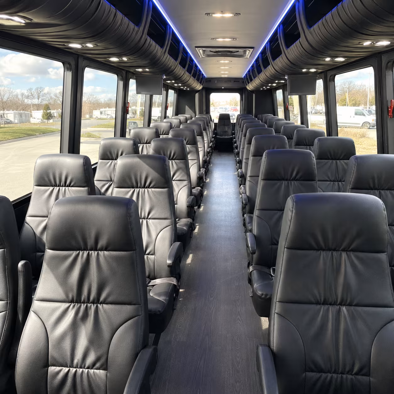sioux falls 28 passenger minibus interior
