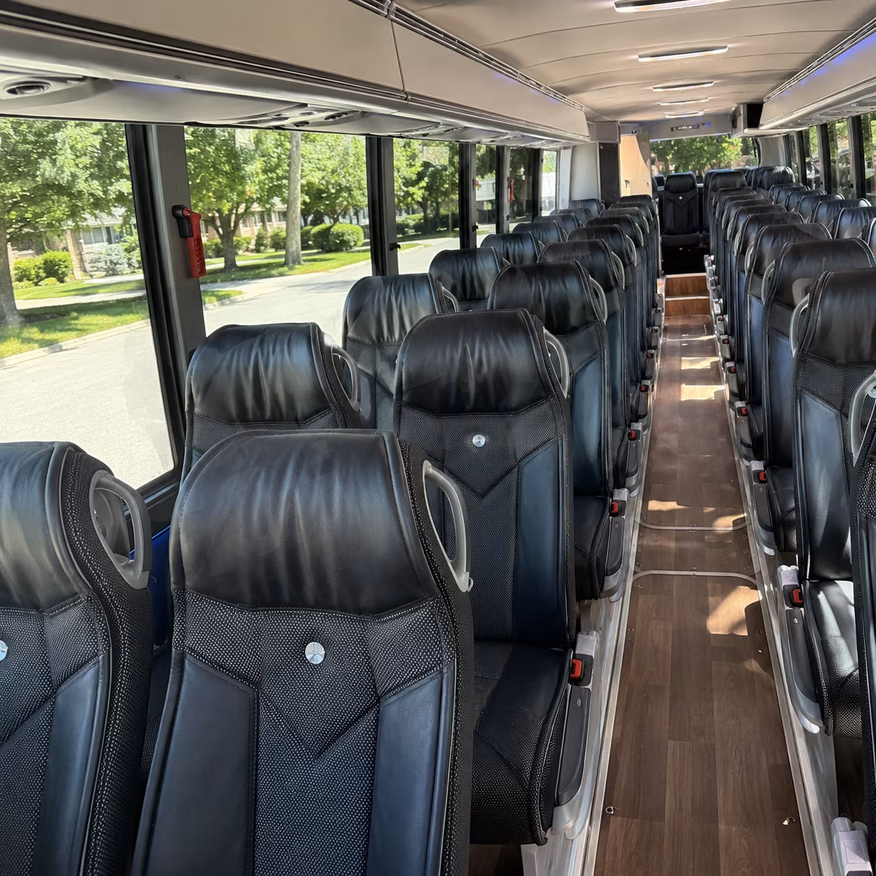 sioux falls 40 passenger charter bus inside