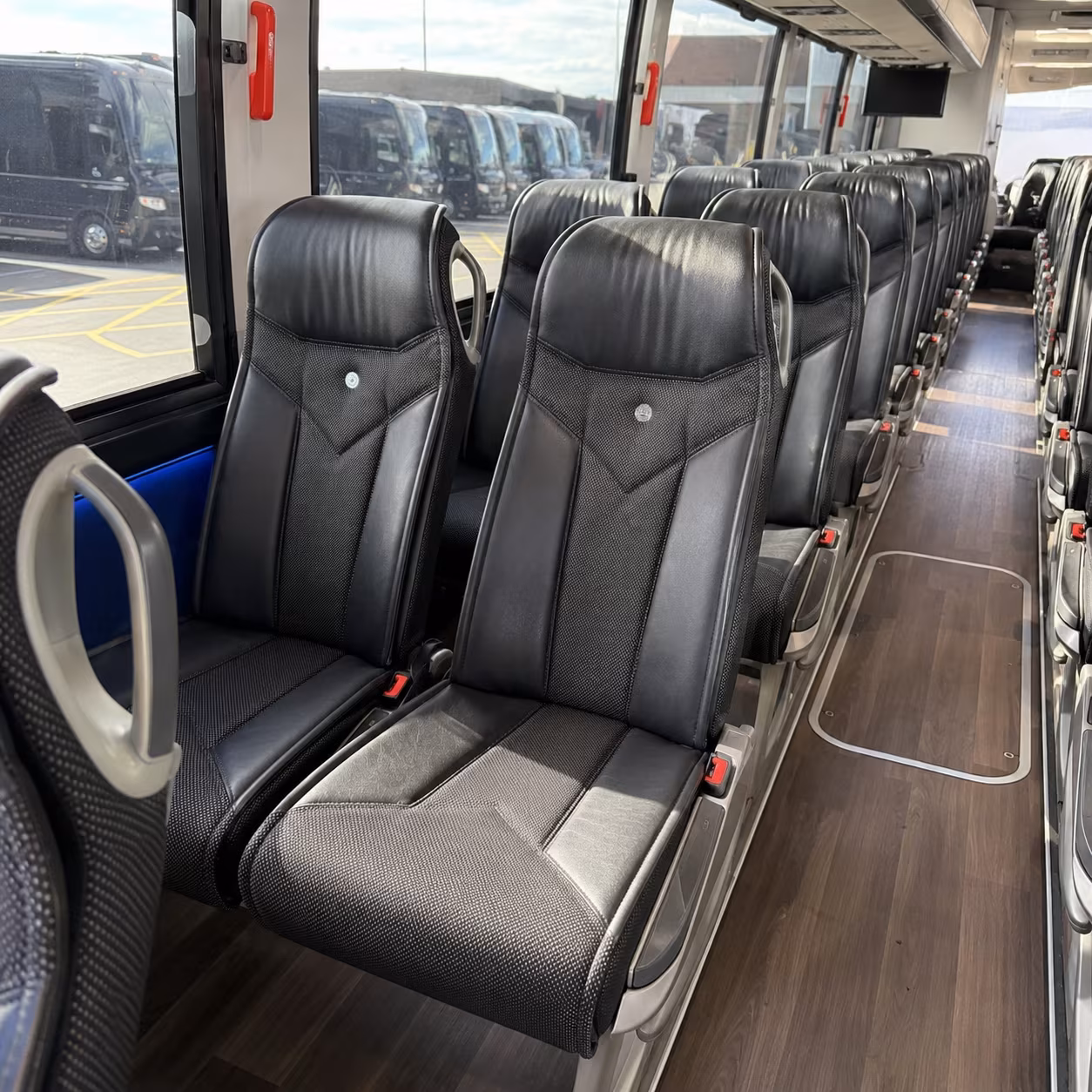 sioux falls 40 passenger charter bus interior