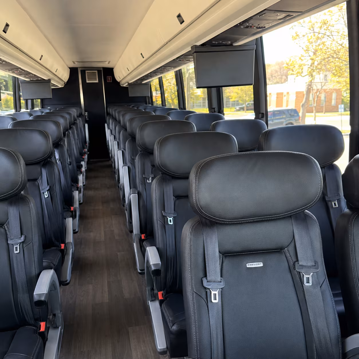 sioux falls 45 passenger charter bus inside