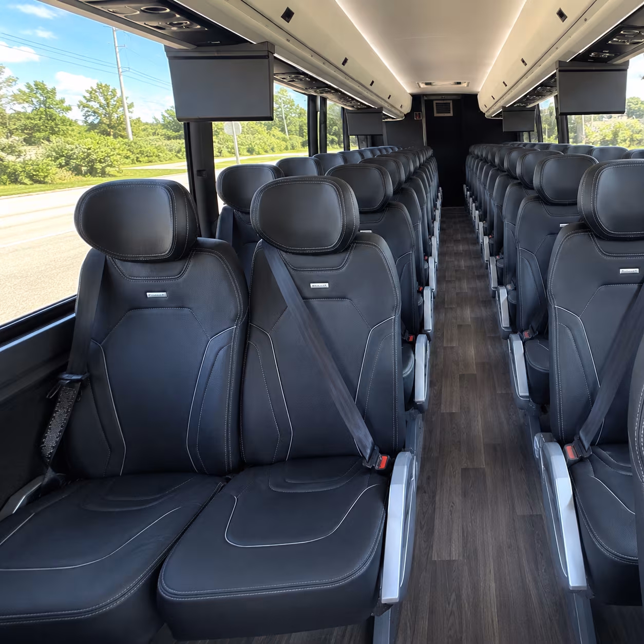 sioux falls 47 passenger charter bus inside