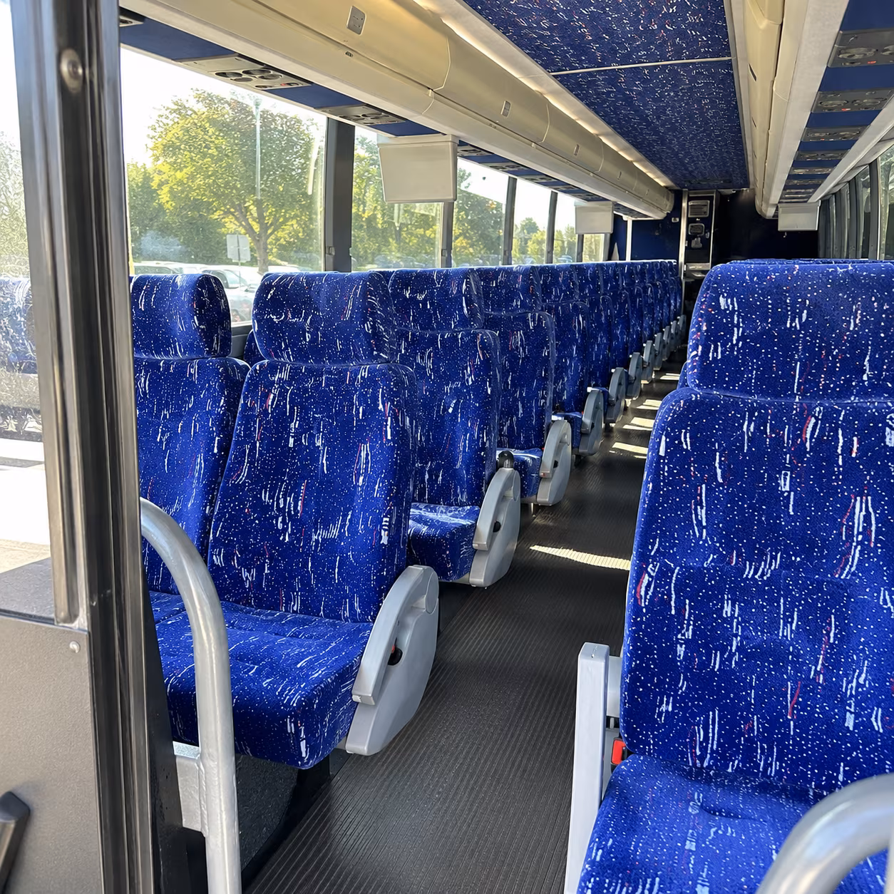 sioux falls 50 passenger charter bus inside