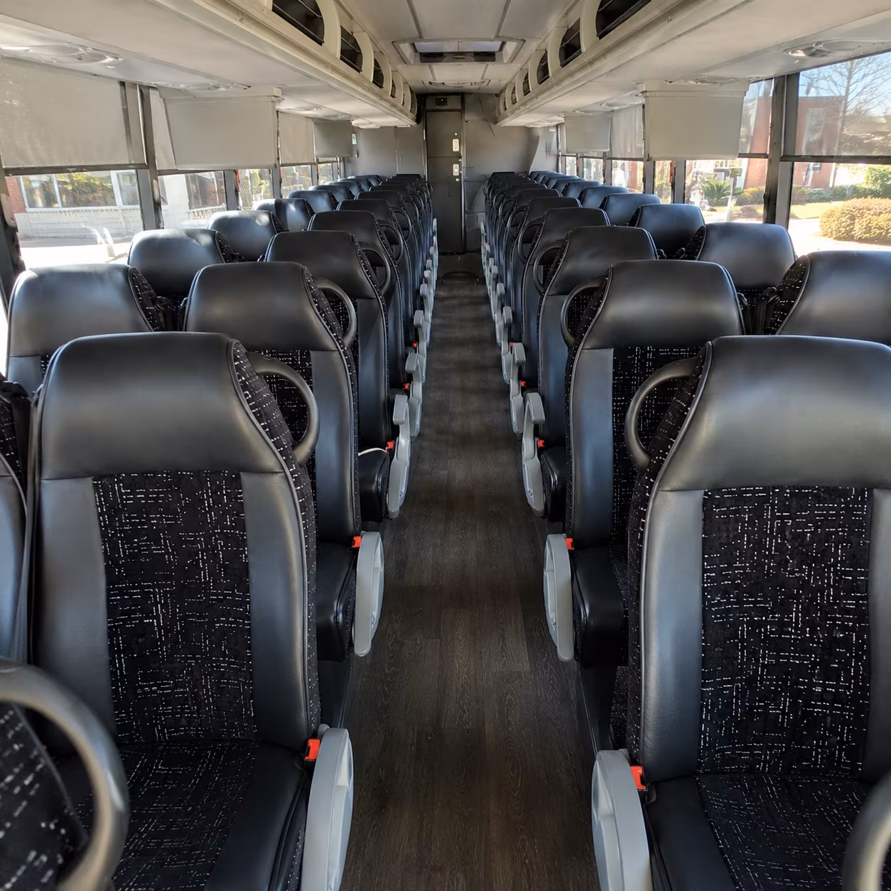 sioux falls 54 passenger charter bus inside
