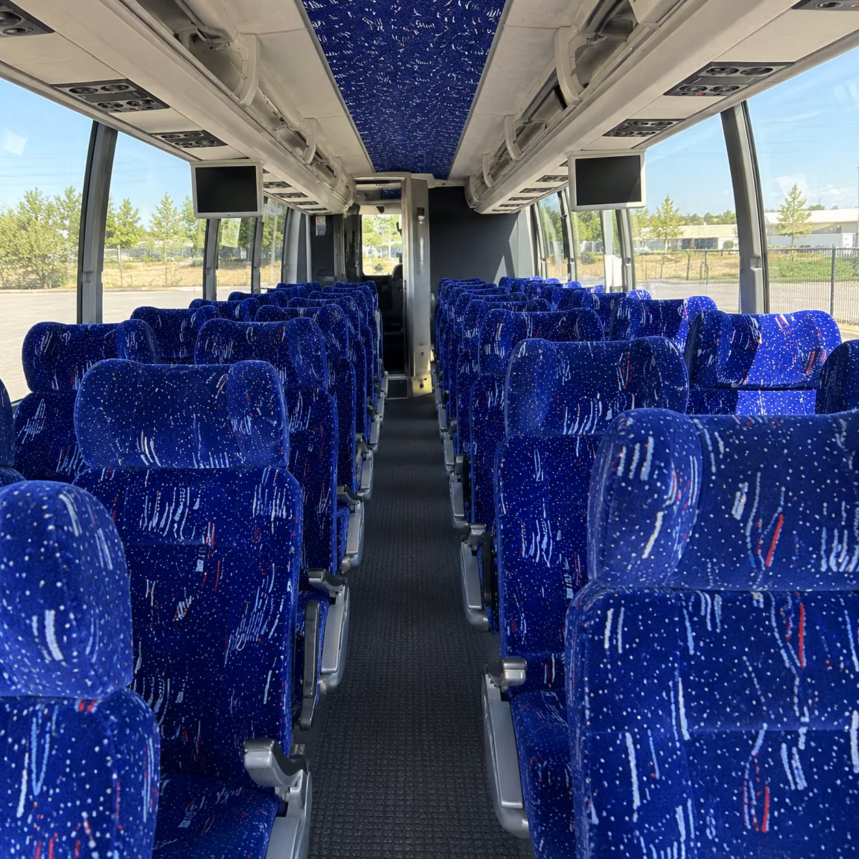 sioux falls 54 passenger charter bus interior