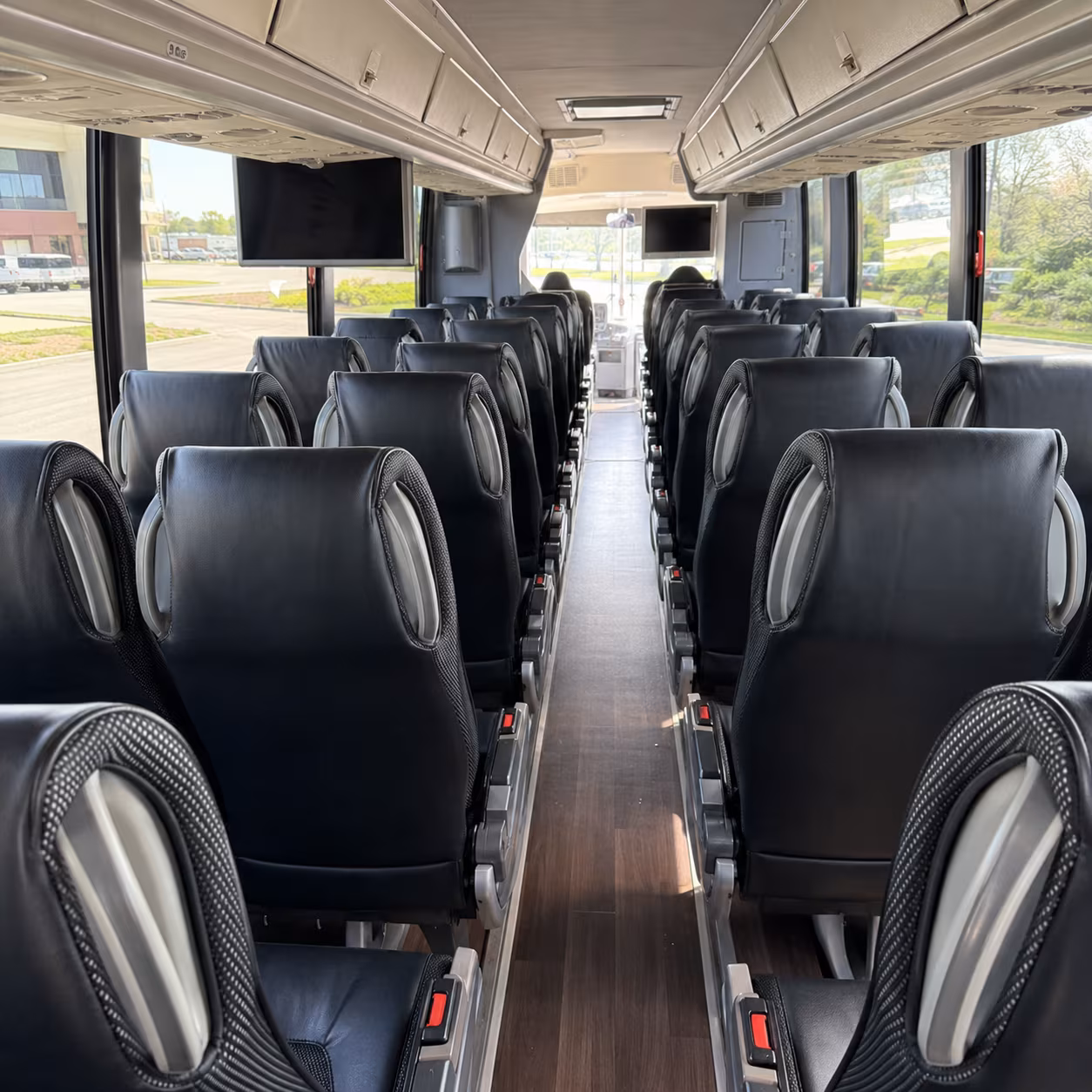sioux falls 56 passenger charter bus inside